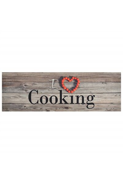 Concept Covor de bucătărie lavabil Cooking, gri, 60x180 cm, catifea