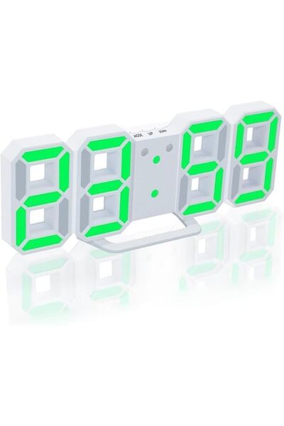 Arabest Multifunctional LED Digital Wall Clock 12H/24H Time Display With Alar...