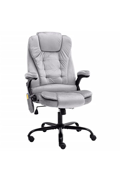 Concept Πολυθρόνα μασάζ γραφείου, ανοιχτό γκρι, Βελούδο