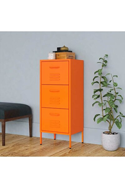 Concept Ντουλάπι αποθήκευσης, πορτοκαλί, 42,5x35x101,5 cm, ατσάλι