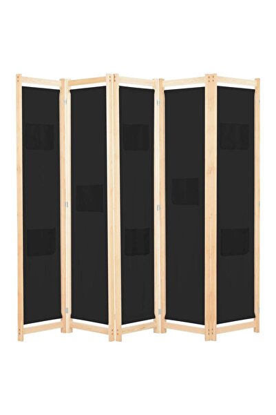 Concept Paravan de cameră cu 5 panouri, 200x170x4 cm, material textil