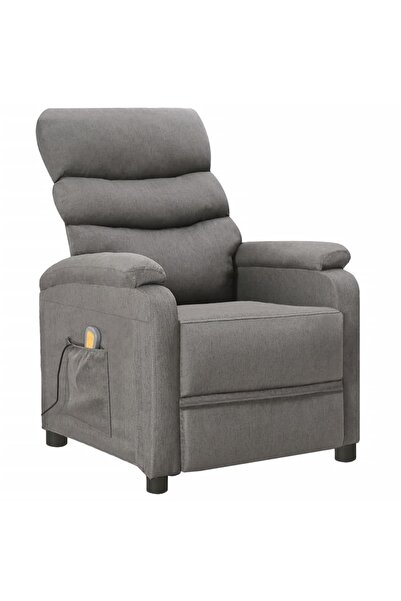 Concept Πτυσσόμενη πολυθρόνα μασάζ, ανοιχτό γκρι, ύφασμα