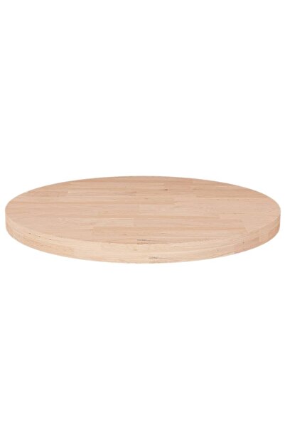 Concept Blat de masă rotund, Ø30x2,5 cm, lemn masiv stejar netratat