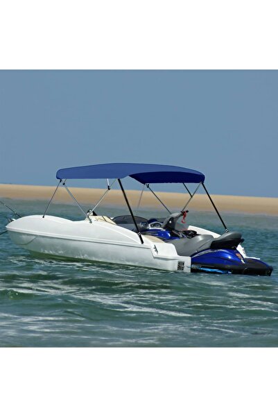 Concept Σκίαστρο για βάρκα Bimini 4 καμάρες, μπλε σκούρο, 243x(230-244)x137 εκ.