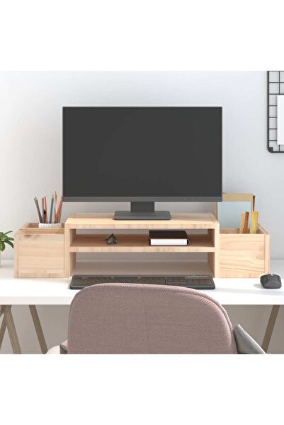 Concept Suport pentru monitor, 70x27,5x15 cm, lemn masiv de pin