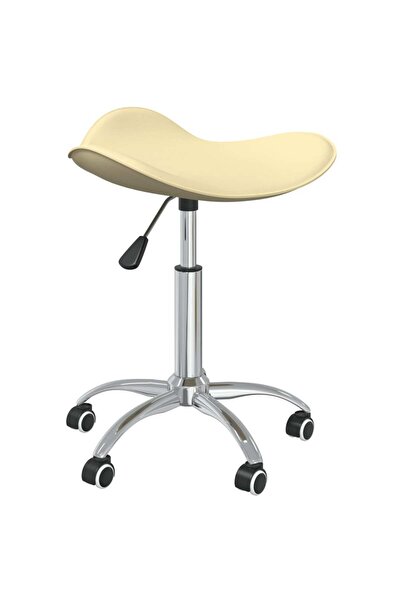 Concept Scaun de masă pivotant, crem, piele ecologică