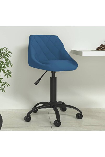 Concept Scaun de bucătărie, albastru, catifea