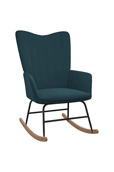 Concept Κουνιστή πολυθρόνα, μπλε, Βελούδο