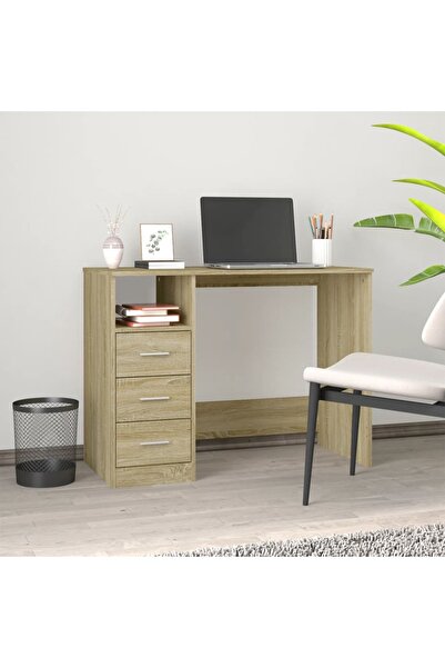 Concept Γραφείο με συρτάρια, δρυς sonoma, 102x50x76 cm, επεξεργασμένο ξύλο