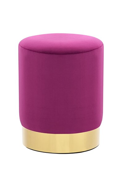 Concept Taburet, mov și auriu, catifea
