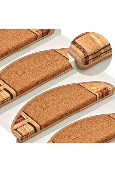 Concept Αυτοκόλλητα πατάκια σκάλας, 10 τεμ., μπεζ, 65x25 εκ.