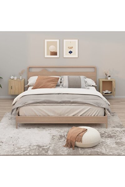 Concept Noptiere de perete, 2 buc., stejar sonoma, 50x30x47 cm