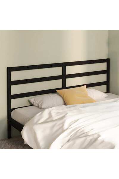 Concept Κομοδίνο, μαύρο, 206x4x100 cm, μασίφ ξύλο πεύκου