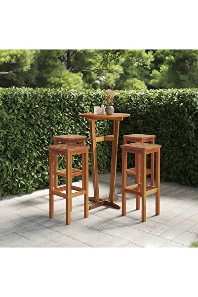 Concept Σκαμπό μπαρ, 4 τεμ., από μασίφ ξύλο ακακίας