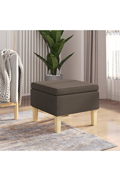 Concept Καρέκλα με ξύλινα πόδια, γκρι-μπεζ, ύφασμα