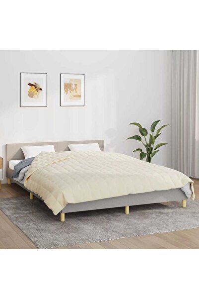 Concept Pătură cu greutăți, crem deschis, 220x235 cm, 11 kg, textil