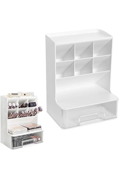 Arabest Desk Organizer,School Pen Holder with 7 Compartments and 1 Drawer, De...