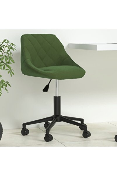 Concept Scaun de birou pivotant, verde închis, catifea