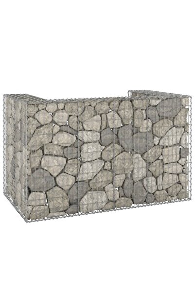Concept Τοίχος συρματοκιβωτίου για κάδους, 180x100x110 cm, γαλβανισμένος χάλυβας