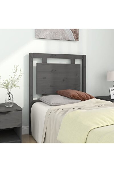 Concept Tăblie de pat, gri, 80,5x4x100 cm, lemn masiv de pin