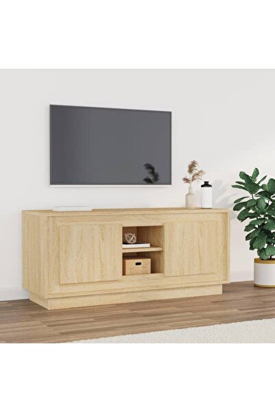 Concept Comodă TV, stejar sonoma, 102x35x45 cm, lemn prelucrat