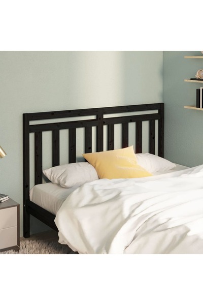 Concept Κομοδίνο, μαύρο, 166x4x100 cm, μασίφ ξύλο πεύκου