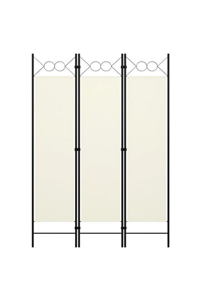 Concept Paravan de cameră cu 3 panouri, alb crem, 120 x 180 cm