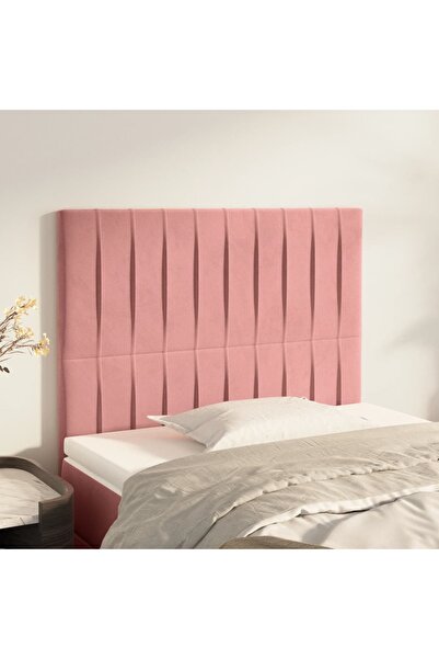 Concept Κομοδίνα, 2 τεμ., ροζ, 100x5x78/88 cm, Βελούδο