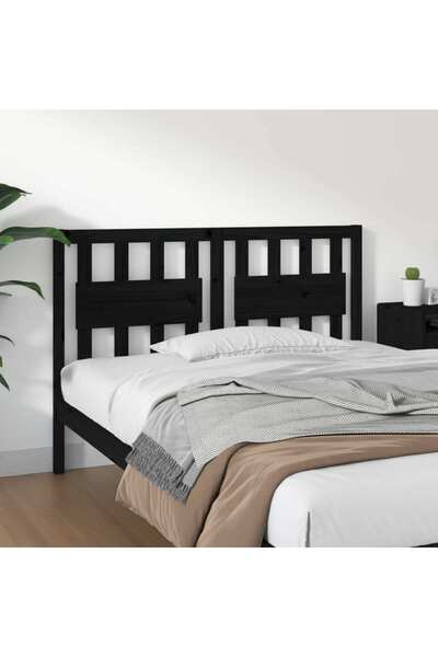 Concept Κομοδίνο, μαύρο, 145,5x4x100 cm, μασίφ ξύλο πεύκου