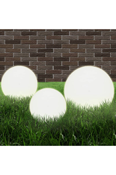 Concept Λαμπτήρες LED 3 τεμ., σφαιρικοί, 20/30/40 cm, PMMA