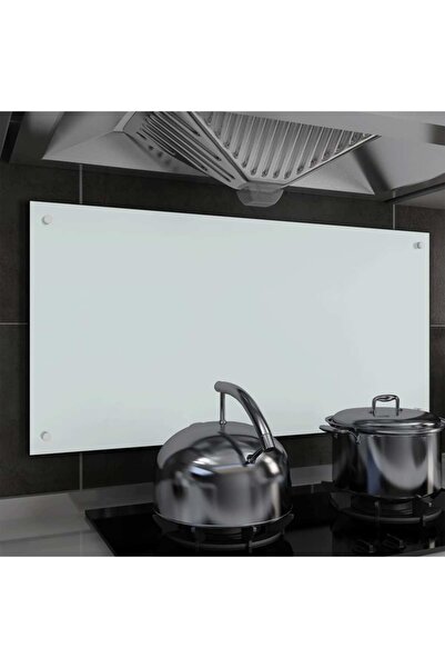 Concept Πλαίσιο κουζίνας, λευκό, 100x50 εκ., σκληρυμένο γυαλί