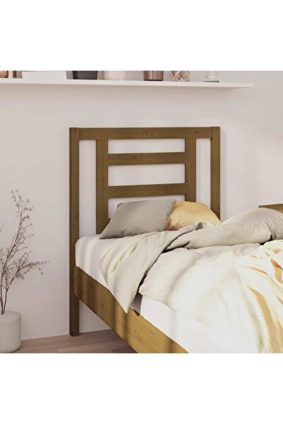 Concept Κομοδίνο, μελί καφέ, 81x4x100 εκ., μασίφ ξύλο πεύκου