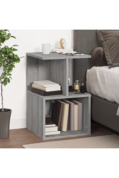 Concept Noptieră, gri sonoma, 35x35x55 cm, lemn prelucrat
