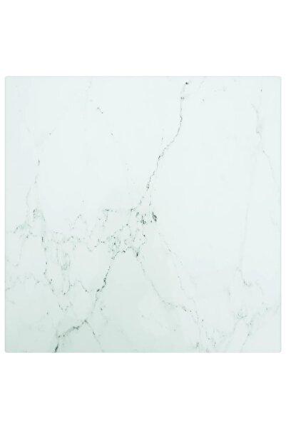 Concept Λευκή επιφάνεια τραπεζιού 30x30 εκ., σχέδιο από σκληρυμένο μάρμαρο 6 ...