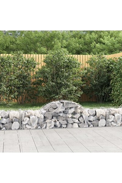 Concept Coșuri gabion arcuite 18 buc., 200x50x40/60 cm, fier galvanizat