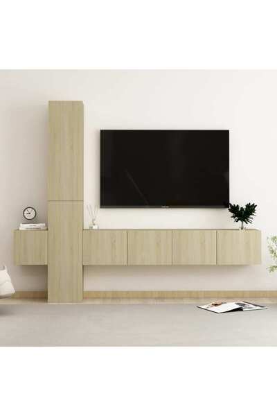 Concept Set de dulapuri TV, 5 piese, stejar sonoma, PAL