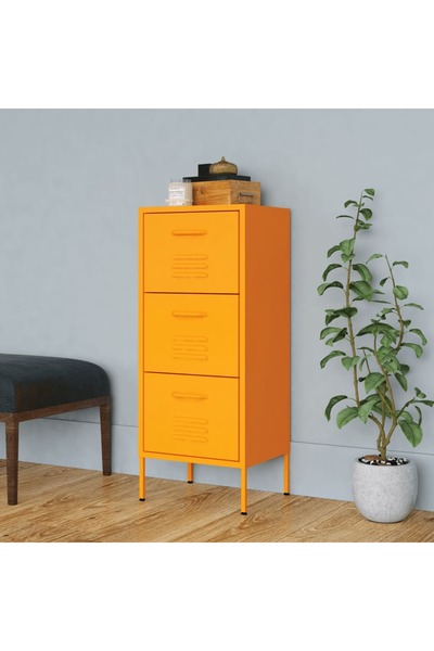 Concept Ντουλάπι αποθήκευσης, μουσταρδί κίτρινο, 42,5x35x101,5 cm, ατσάλι