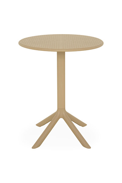 Maison Mex Round garden/terrace table CIRCLE H.75 D.60 beige