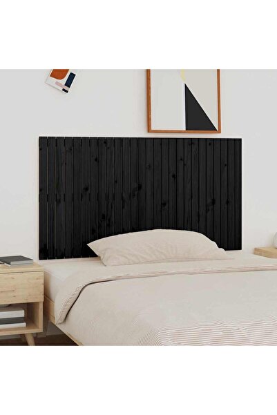 Concept Κεφαλάρι τοίχου, μαύρο, 166x3x90 cm, μασίφ ξύλο πεύκου