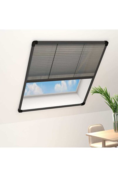 Concept Plasă insecte plisse pentru ferestre antracit 80x160cm aluminiu