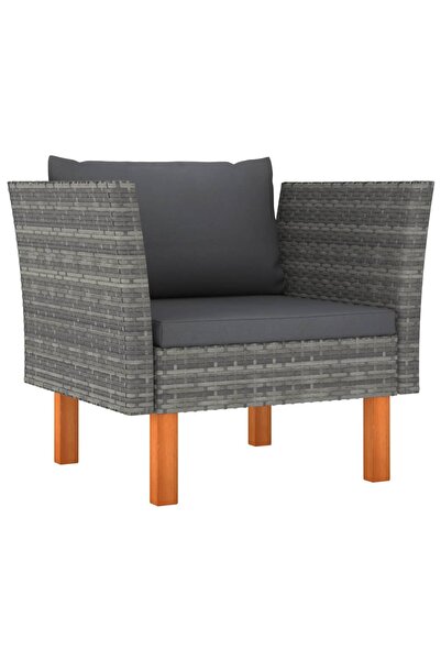 Concept Καναπές κήπου, από πολυρατάν και μασίφ ξύλο ευκαλύπτου