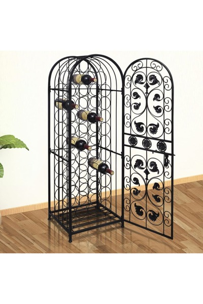Concept Suport sticle de vin pentru 45 de sticle, metal
