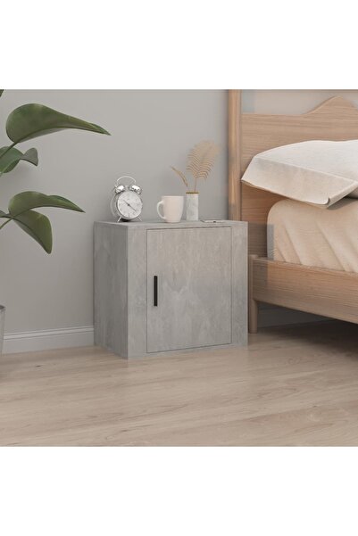 Concept Noptieră de perete, gri beton, 50x30x47 cm