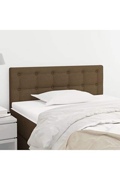 Concept Tăblie de pat, maro închis, 90x5x78/88 cm, textil