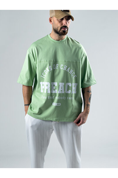 COCOPELLI Ανδρικό μπλουζάκι Green Preach COC2999