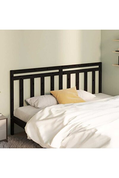 Concept Κομοδίνο, μαύρο, 186x4x100 cm, μασίφ ξύλο πεύκου