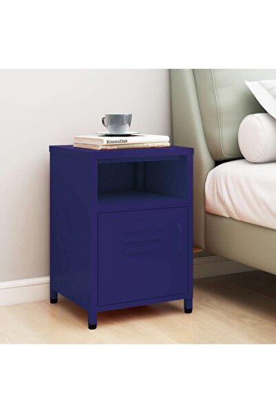 Concept Noptieră, bleumarin, 35x35x51 cm oțel