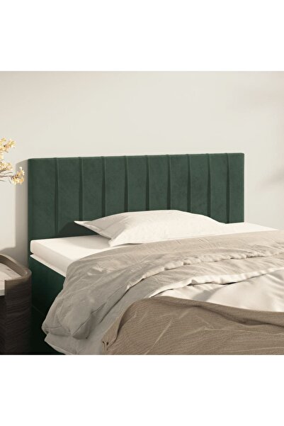 Concept Tăblie de pat, verde închis, 80x5x78/88 cm, catifea