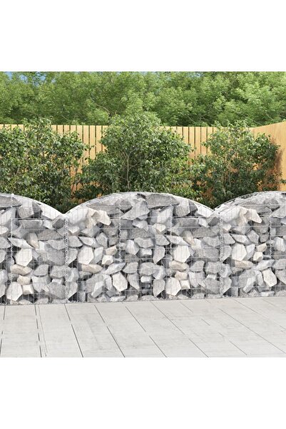 Concept Coș gabion arcuit, 150x50x80/100 cm, fier galvanizat