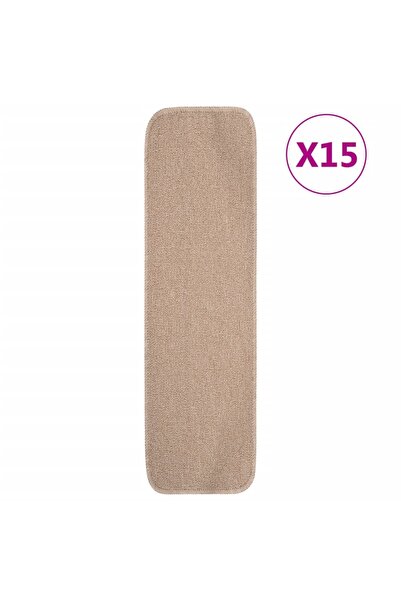 Concept Πατάκια σκάλας, 15 τεμ., μπεζ, 75x20 cm, ορθογώνια